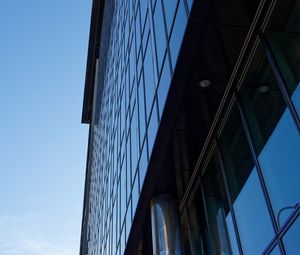 Preview wallpaper building, glass, architecture, construction, bottom view