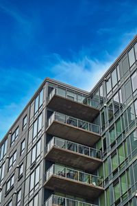 Preview wallpaper building, glass, architecture, sky, bottom view