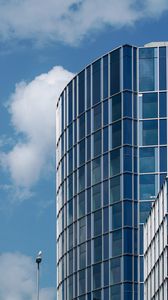 Preview wallpaper building, glass, architecture, blue
