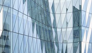 Preview wallpaper building, glass, blue, architecture