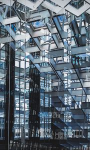 Preview wallpaper building, glass, construction, metal, architecture