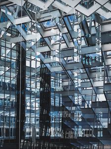 Preview wallpaper building, glass, construction, metal, architecture