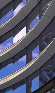Preview wallpaper building, glass, curve, architecture