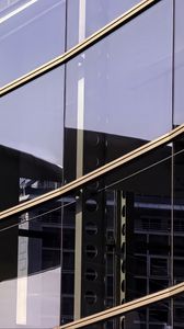 Preview wallpaper building, glass, facade, reflection, metal, beams