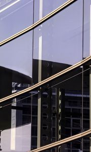 Preview wallpaper building, glass, facade, reflection, metal, beams