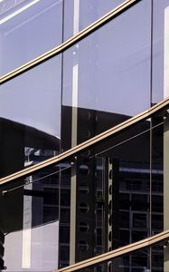 Preview wallpaper building, glass, facade, reflection, metal, beams