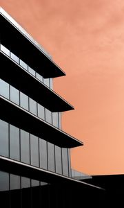 Preview wallpaper building, glass, facade, architecture, minimalism