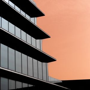 Preview wallpaper building, glass, facade, architecture, minimalism
