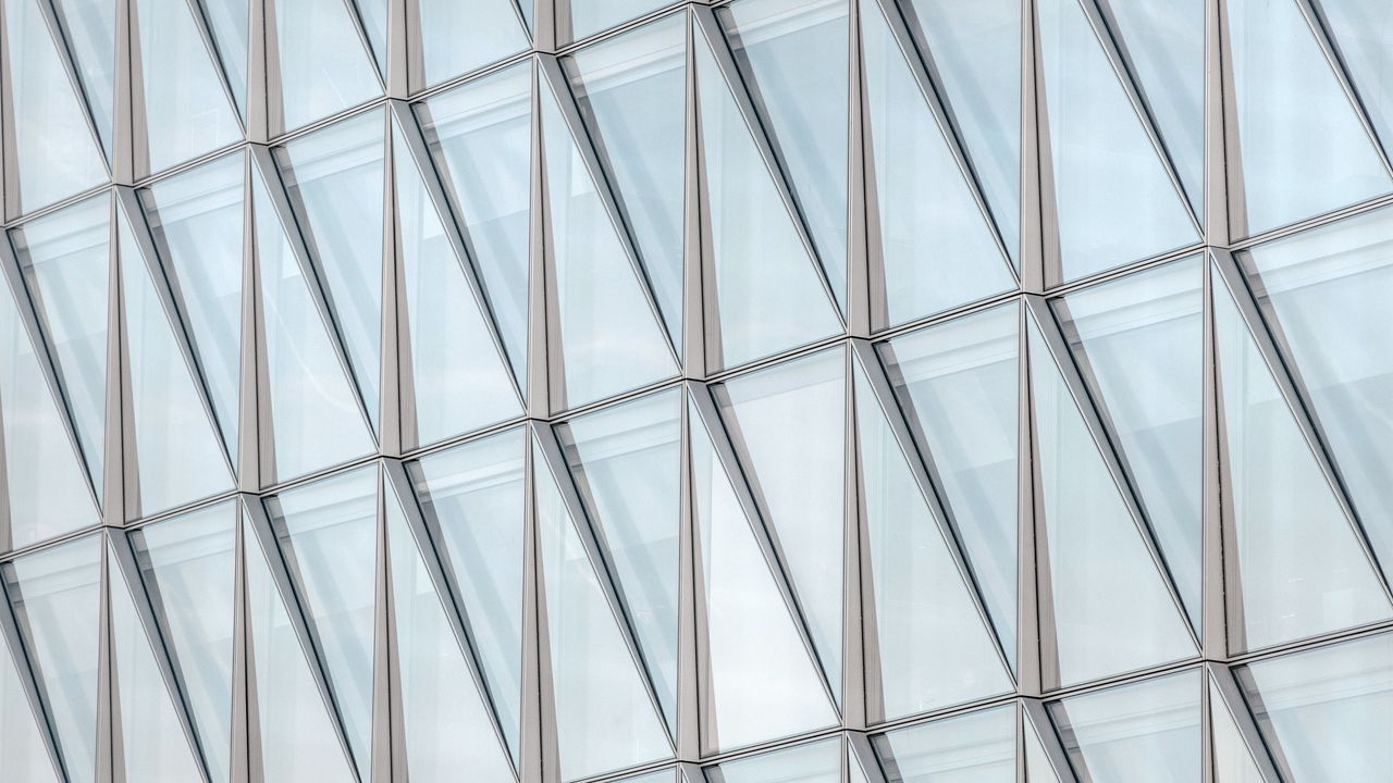 Wallpaper building, glass, facade, architecture, transparent, modern