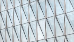 Preview wallpaper building, glass, facade, architecture, transparent, modern