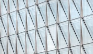 Preview wallpaper building, glass, facade, architecture, transparent, modern