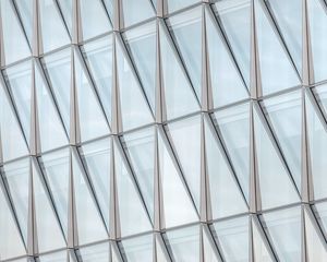 Preview wallpaper building, glass, facade, architecture, transparent, modern