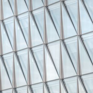 Preview wallpaper building, glass, facade, architecture, transparent, modern