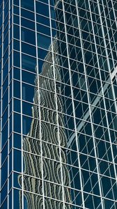 Preview wallpaper building, glass, mirrored, reflection, lines