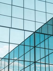 Preview wallpaper building, glass, reflection, architecture