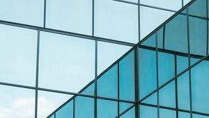Preview wallpaper building, glass, reflection, architecture