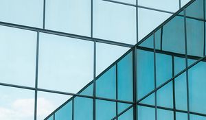 Preview wallpaper building, glass, reflection, architecture