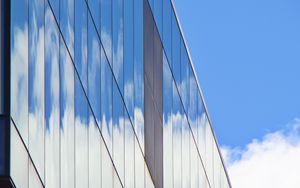 Preview wallpaper building, glass, reflection, sky, architecture