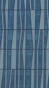 Preview wallpaper building, glass, shapes, lines, blue