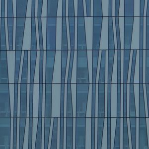 Preview wallpaper building, glass, shapes, lines, blue