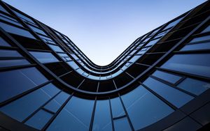 Preview wallpaper building, glass, sky, architecture