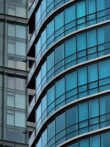 Preview wallpaper building, glass, windows, facade