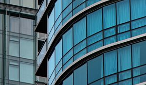 Preview wallpaper building, glass, windows, facade