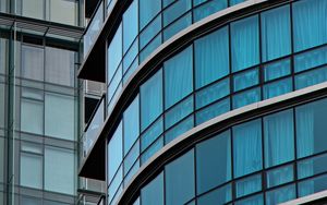 Preview wallpaper building, glass, windows, facade