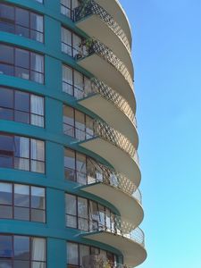 Preview wallpaper building, house, architecture, balconies, windows