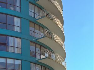 Preview wallpaper building, house, architecture, balconies, windows