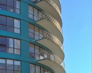 Preview wallpaper building, house, architecture, balconies, windows