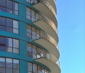 Preview wallpaper building, house, architecture, balconies, windows