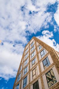 Preview wallpaper building, house, windows, architecture, sky, bottom view