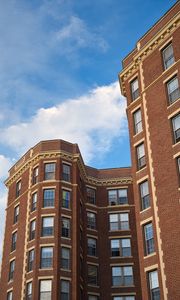 Preview wallpaper building, house, windows, facade, bricks