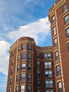 Preview wallpaper building, house, windows, facade, bricks