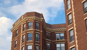 Preview wallpaper building, house, windows, facade, bricks