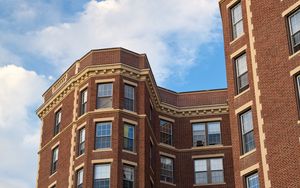 Preview wallpaper building, house, windows, facade, bricks
