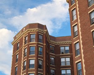 Preview wallpaper building, house, windows, facade, bricks