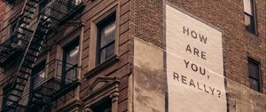 Preview wallpaper building, inscription, graffiti, words