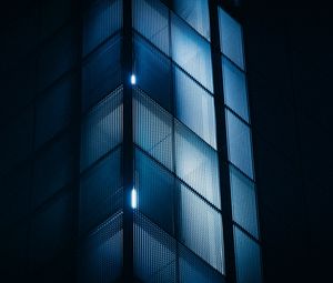 Preview wallpaper building, lighting, night, dark