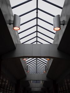 Preview wallpaper building, lights, interior, architecture