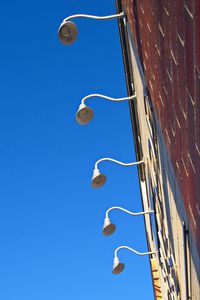 Preview wallpaper building, lights, sky, bottom view