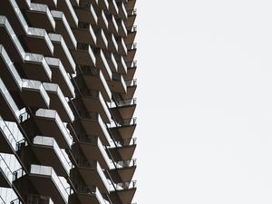 Preview wallpaper building, minimalism, architecture, high-rise