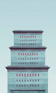 Preview wallpaper building, minimalism, architecture, tower