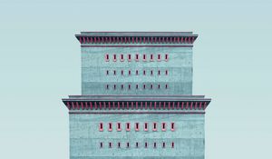 Preview wallpaper building, minimalism, architecture, tower