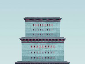 Preview wallpaper building, minimalism, architecture, tower