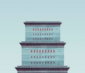 Preview wallpaper building, minimalism, architecture, tower