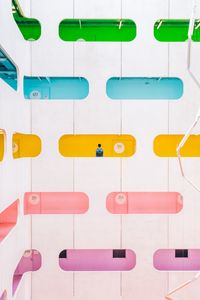 Preview wallpaper building, minimalism, colorful, architecture, windows