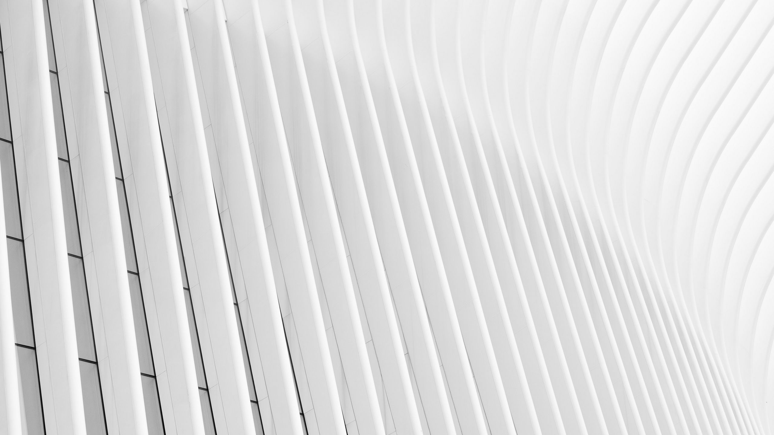 Download wallpaper 2560x1440 building, minimalism, white, architecture  widescreen 16:9 hd background