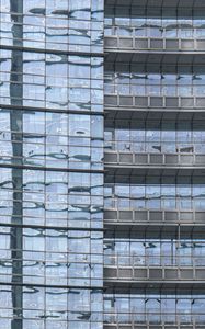 Preview wallpaper building, mirrored, balconies, architecture